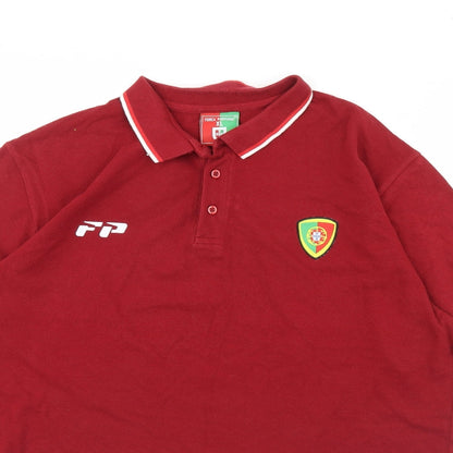 Forca Portugal Mens Red    Polo Size XL