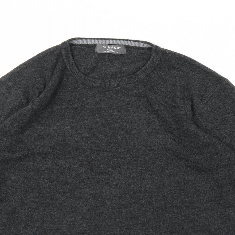Primark Mens Grey   Pullover Jumper Size L