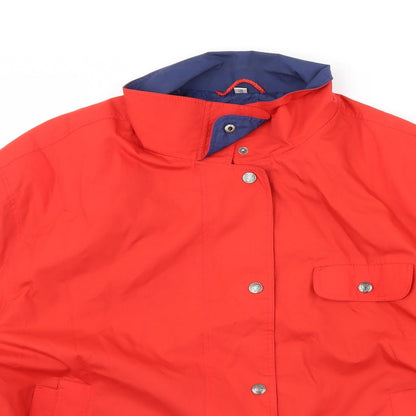 Womens UK Size 18 Telemac Red Rain Coat