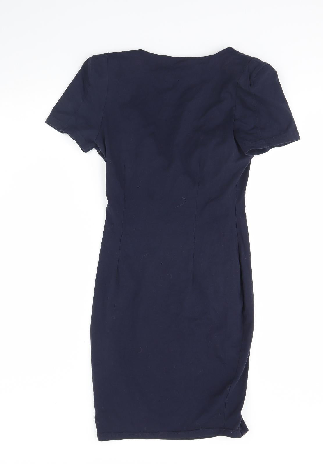 AX Paris Womens Blue   Bodycon  Size 10  - Shoulder Pads