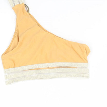 Womens UK Size 10 River Island Beige Basic Tank