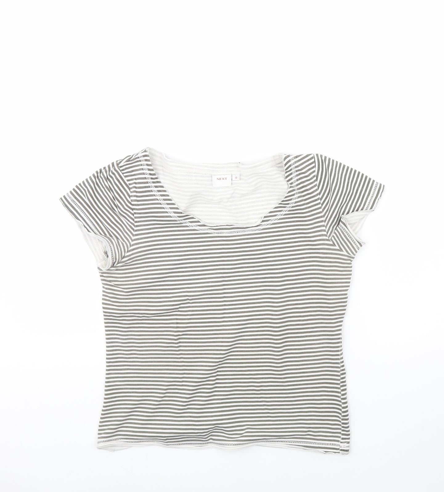 Womens UK Size 10 NEXT White Basic T-Shirt