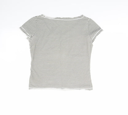 Womens UK Size 10 NEXT White Basic T-Shirt