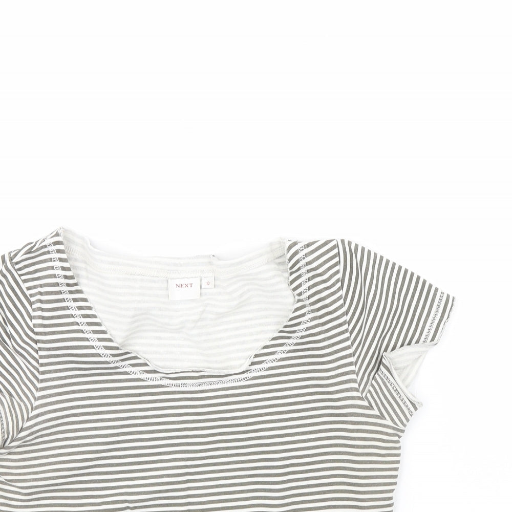 Womens UK Size 10 NEXT White Basic T-Shirt