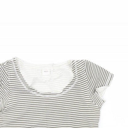 Womens UK Size 10 NEXT White Basic T-Shirt