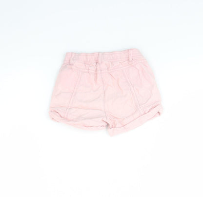 H&M Girls Pink  Corduroy Cropped Trousers Size 12 Months