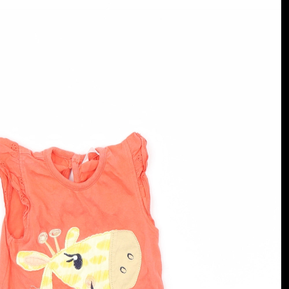 Additional view of M&Co girls’ pink basic t-shirt, size 12, months