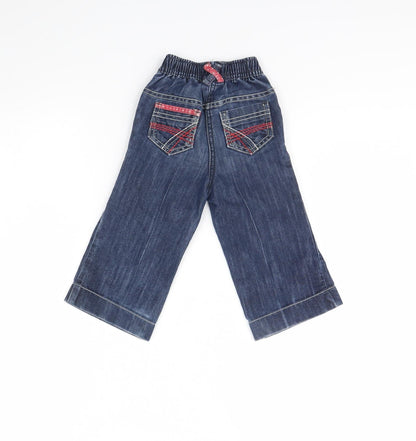 NEXT Girls Blue  Denim Capri Jeans Size 12 Months