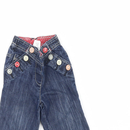 NEXT Girls Blue  Denim Capri Jeans Size 12 Months