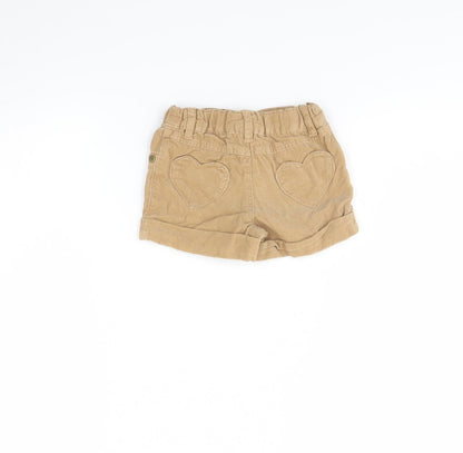 TU Girls Beige  Corduroy Capri Jeans Size 12 Months