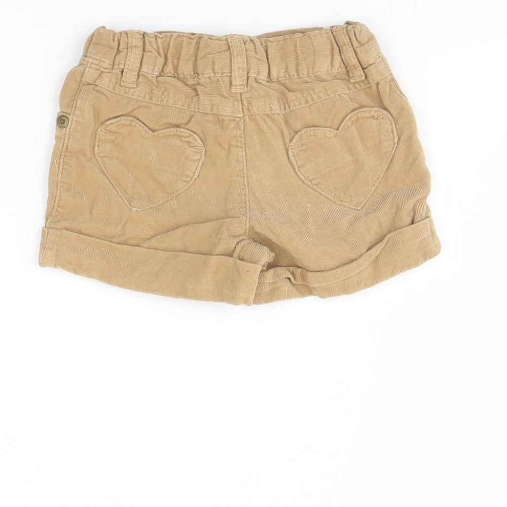 TU Girls Beige  Corduroy Capri Jeans Size 12 Months