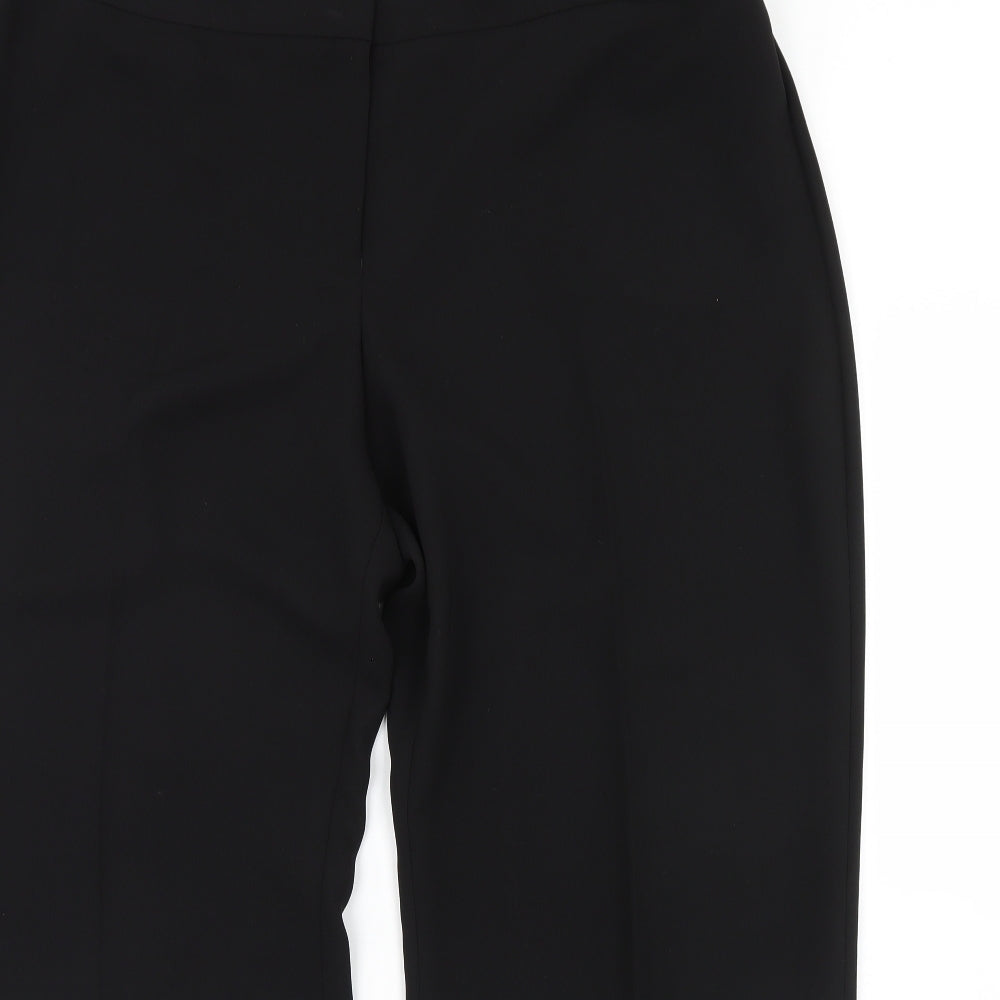 Womens UK Size 20 M&s Regular Fit Dress Pants Black Trousers