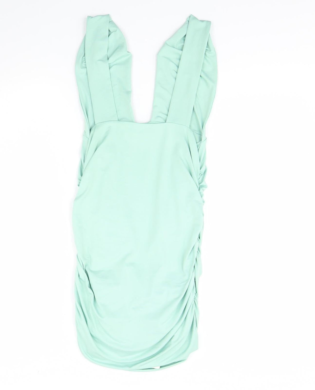 Back view of Blush mark women’s green bodycon, size L