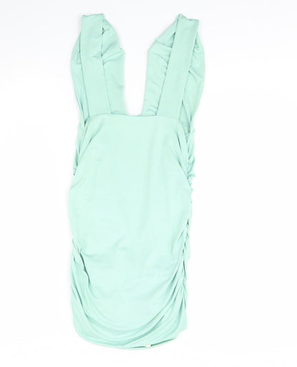 Back view of Blush mark women’s green bodycon, size L