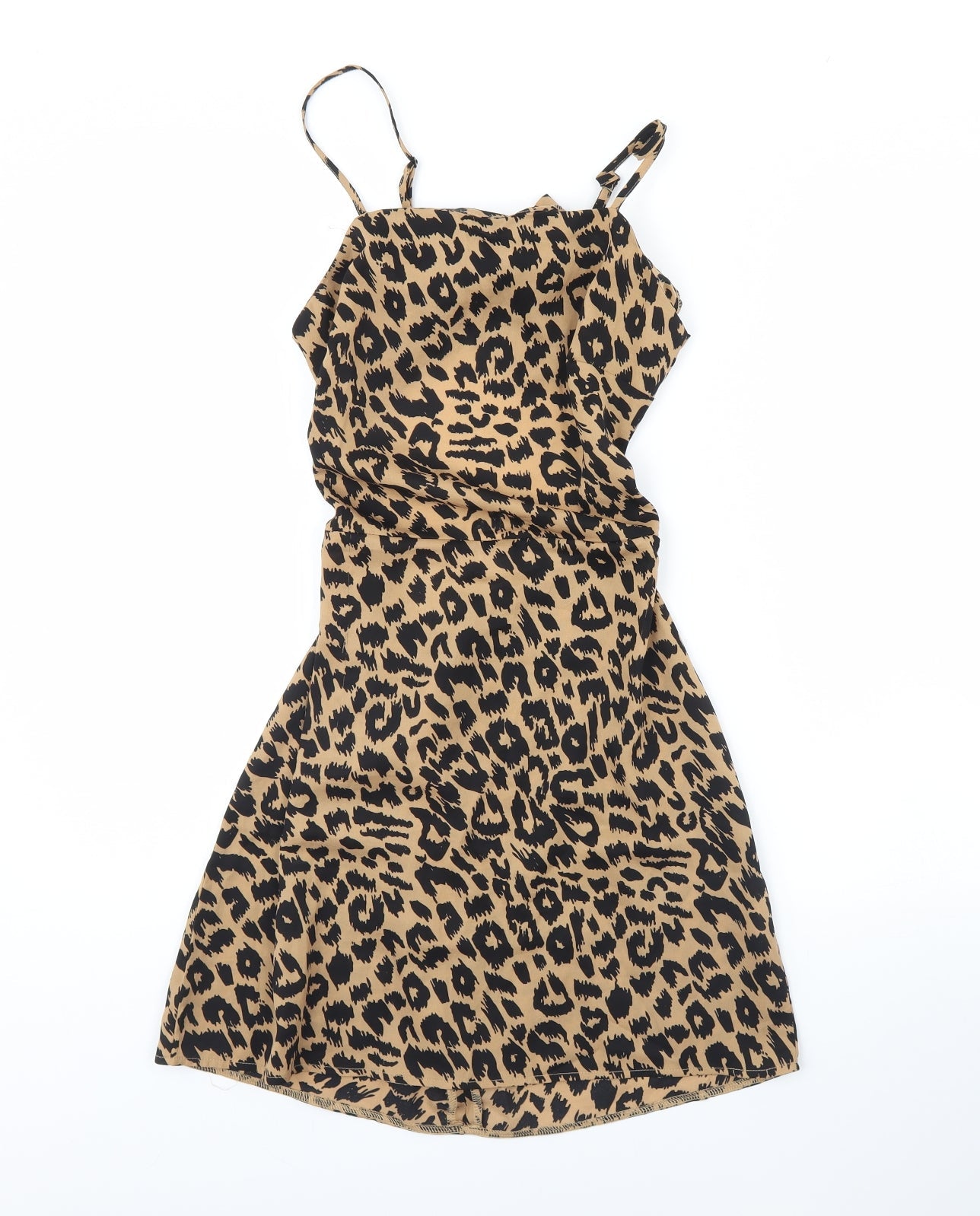 Missguided Womens Brown Animal Print  Mini  Size 10