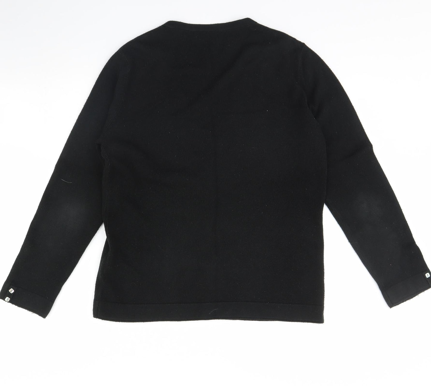 Womens UK Size S BM Black Cardigan Jumper