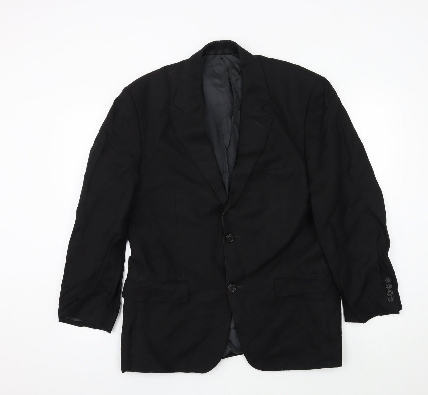Mens UK Size L Preworn Regular Black Suit Jacket