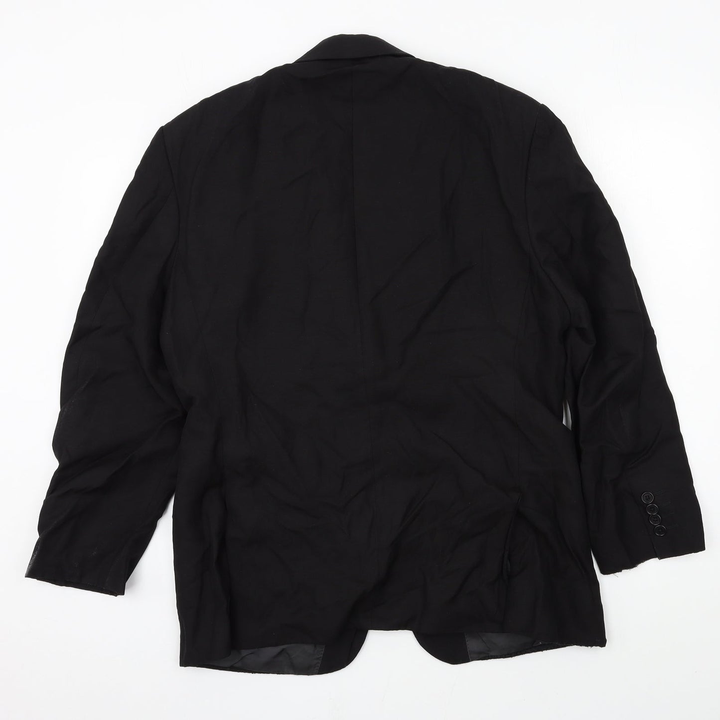 Mens UK Size L Preworn Regular Black Suit Jacket