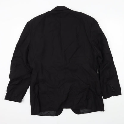 Mens UK Size L Preworn Regular Black Suit Jacket