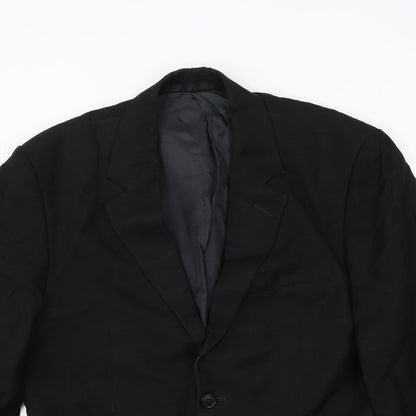 Mens UK Size L Preworn Regular Black Suit Jacket