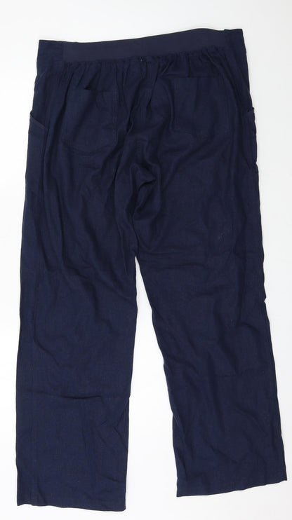 Womens UK Size 38 Preworn Regular Fit  Blue Trousers