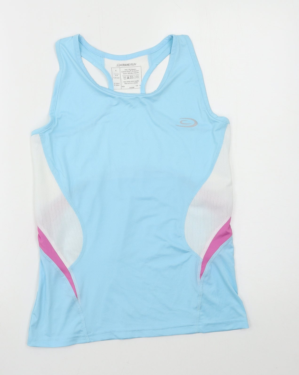 Crane Womens Blue  Jersey Basic Tank Size 8
