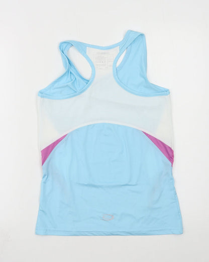 Crane Womens Blue  Jersey Basic Tank Size 8