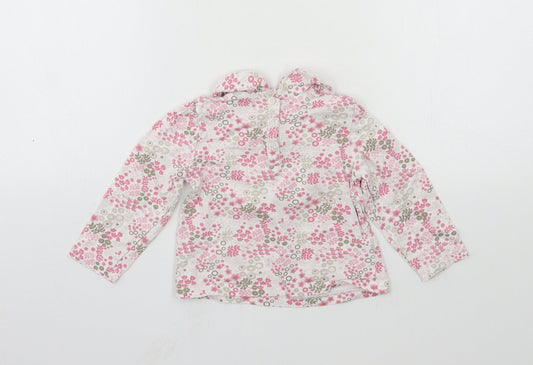 TU Girls Pink Floral Jersey Basic T-Shirt Size 6-9 Months