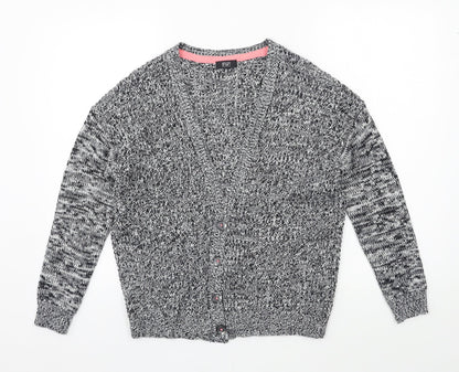 F&F Womens Black  Knit Cardigan Jumper Size 6