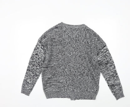 F&F Womens Black  Knit Cardigan Jumper Size 6