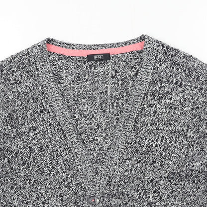 F&F Womens Black  Knit Cardigan Jumper Size 6