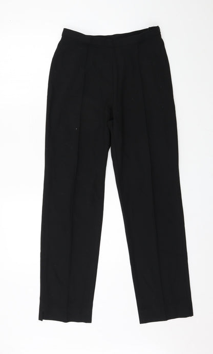 Womens UK Size 10 Marks and Spencer Regular Fit  Black Trousers