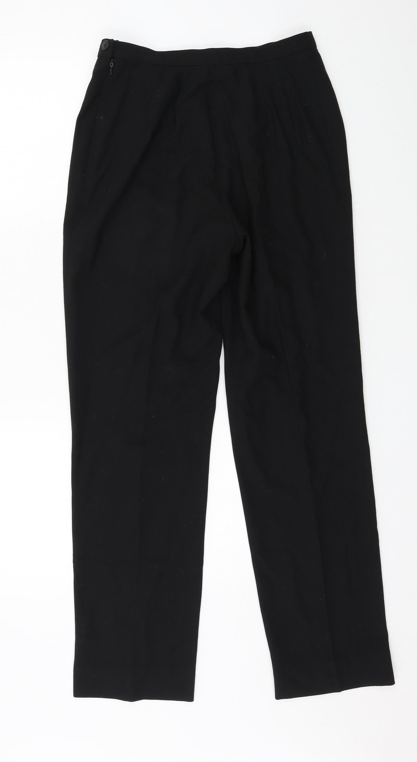 Womens UK Size 10 Marks and Spencer Regular Fit  Black Trousers