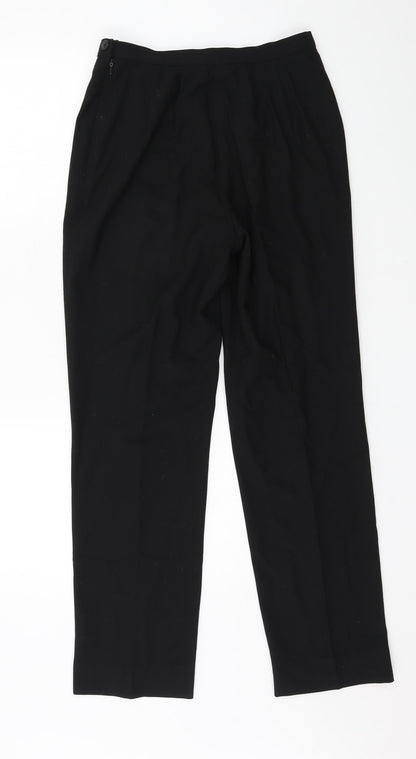 Womens UK Size 10 Marks and Spencer Regular Fit  Black Trousers