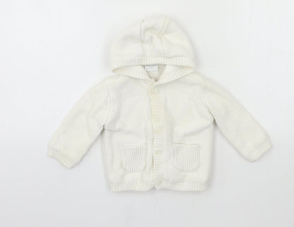 Mini Club Baby White  Knit Jacket  Size 3-6 Months