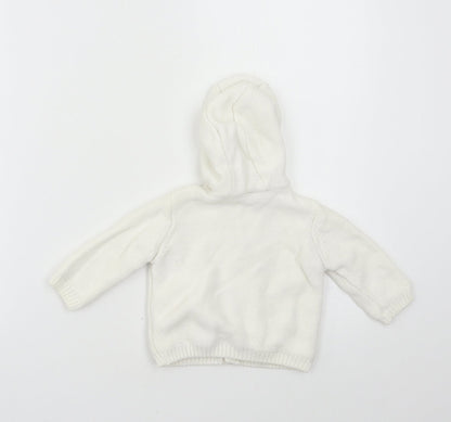 Mini Club Baby White  Knit Jacket  Size 3-6 Months
