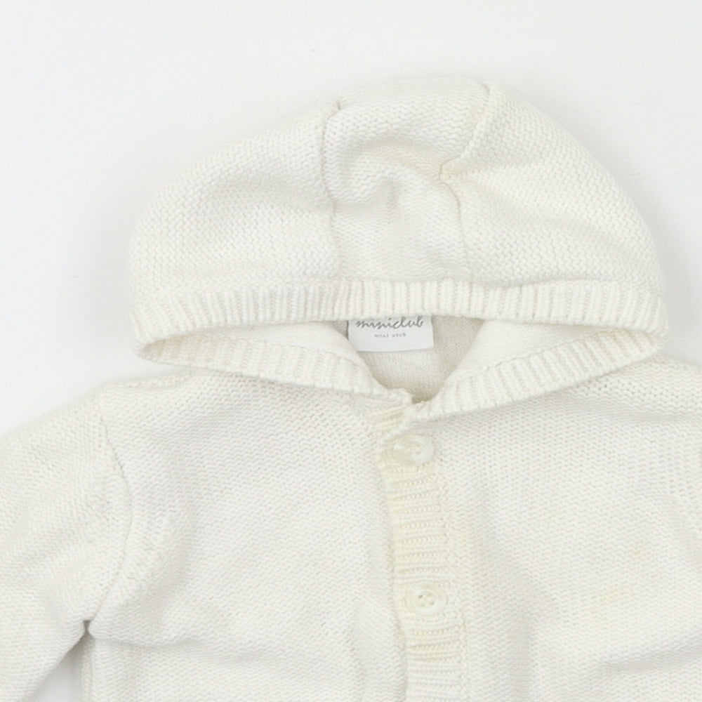 Mini Club Baby White  Knit Jacket  Size 3-6 Months