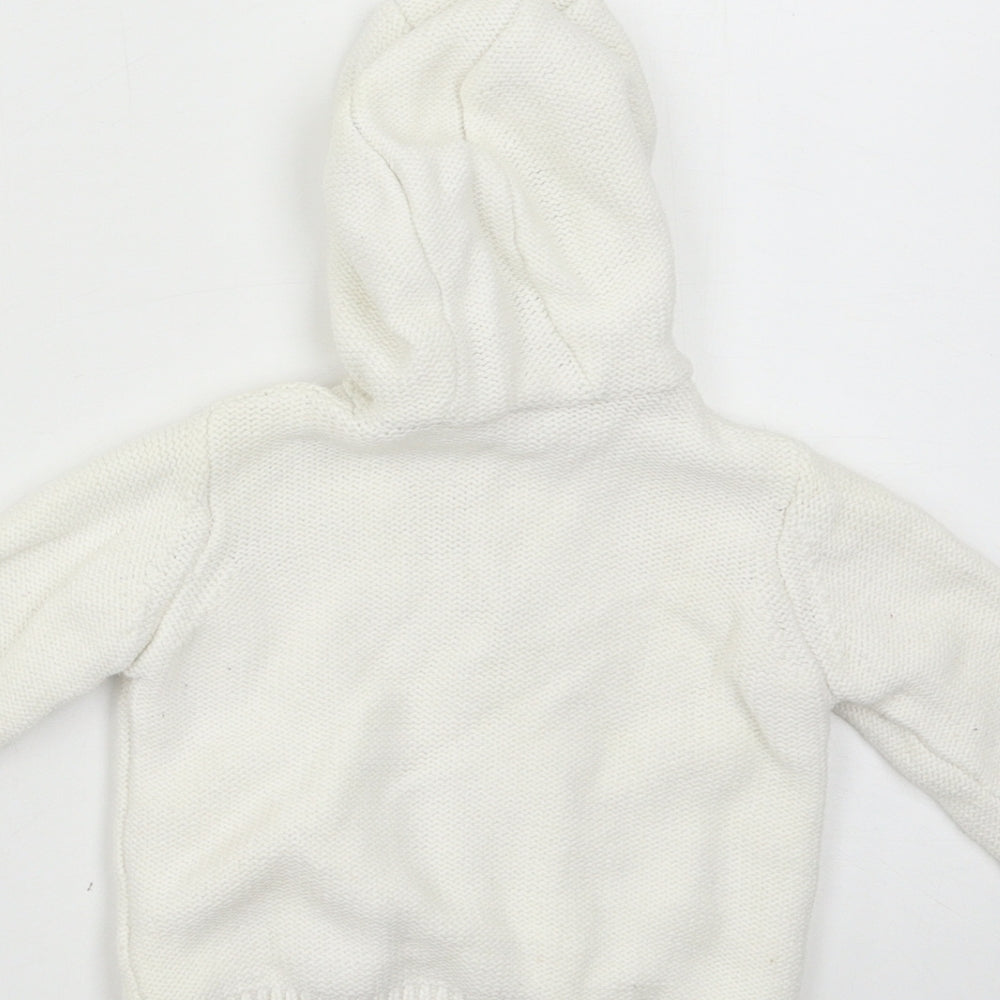 Mini Club Baby White  Knit Jacket  Size 3-6 Months