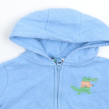 Close-up detail of John Lewis Baby Blue Jacket, size 12-18, Months
