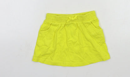 George Girls Yellow  Jersey A-Line Skirt Size 18-24 Months