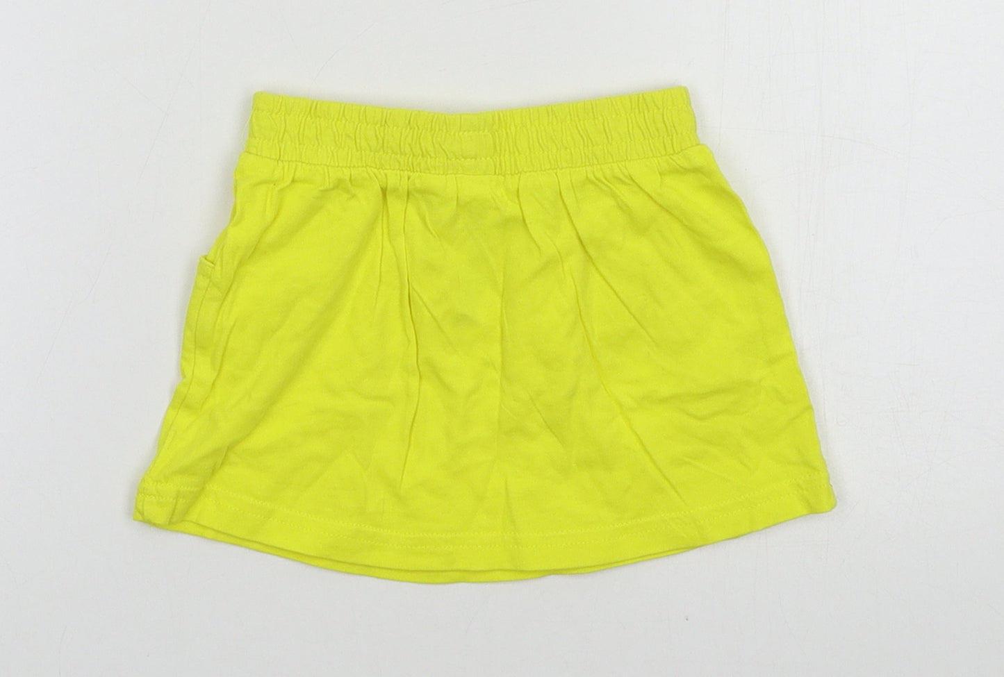 George Girls Yellow  Jersey A-Line Skirt Size 18-24 Months