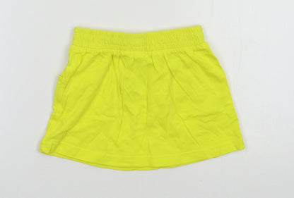 George Girls Yellow  Jersey A-Line Skirt Size 18-24 Months