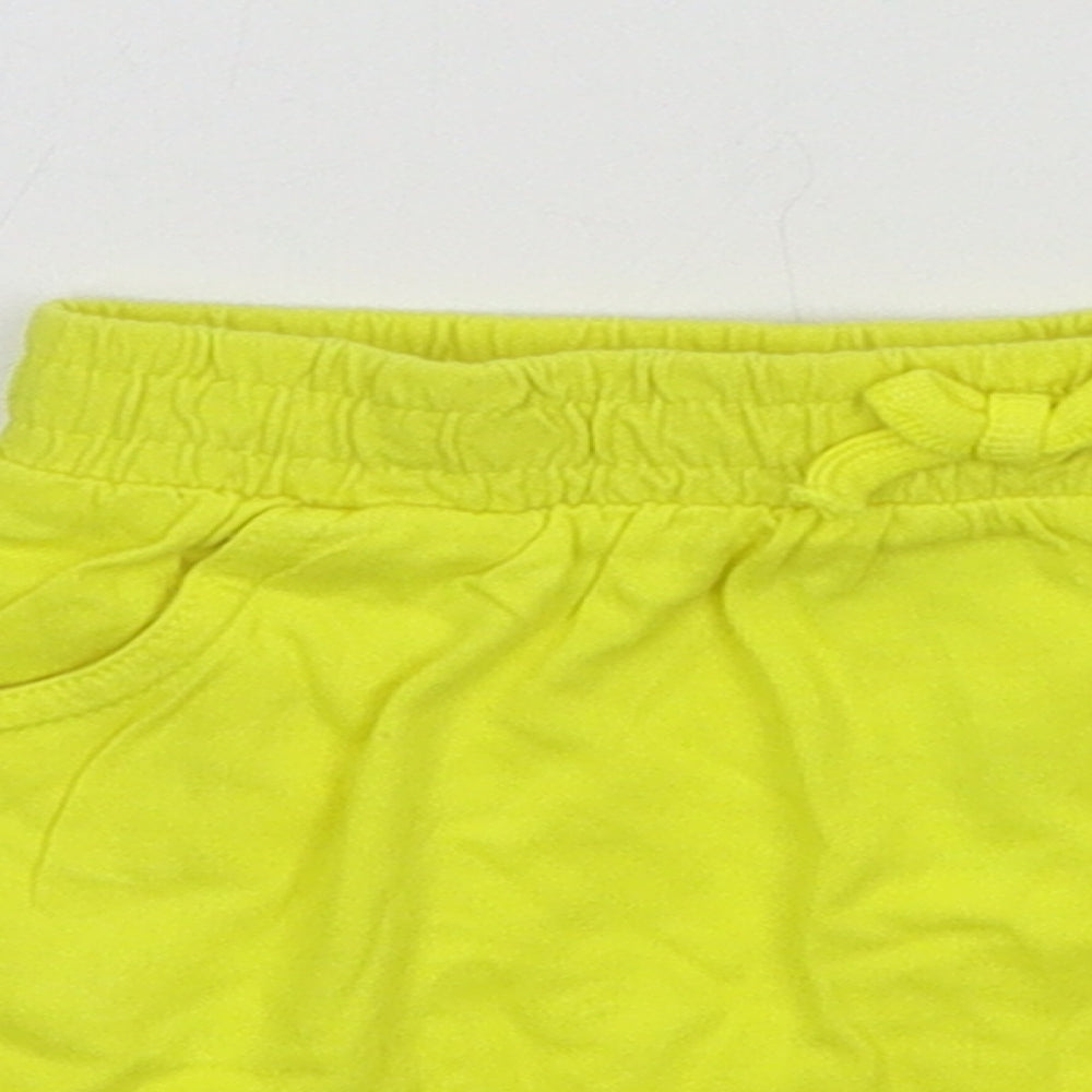 George Girls Yellow  Jersey A-Line Skirt Size 18-24 Months