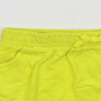 George Girls Yellow  Jersey A-Line Skirt Size 18-24 Months