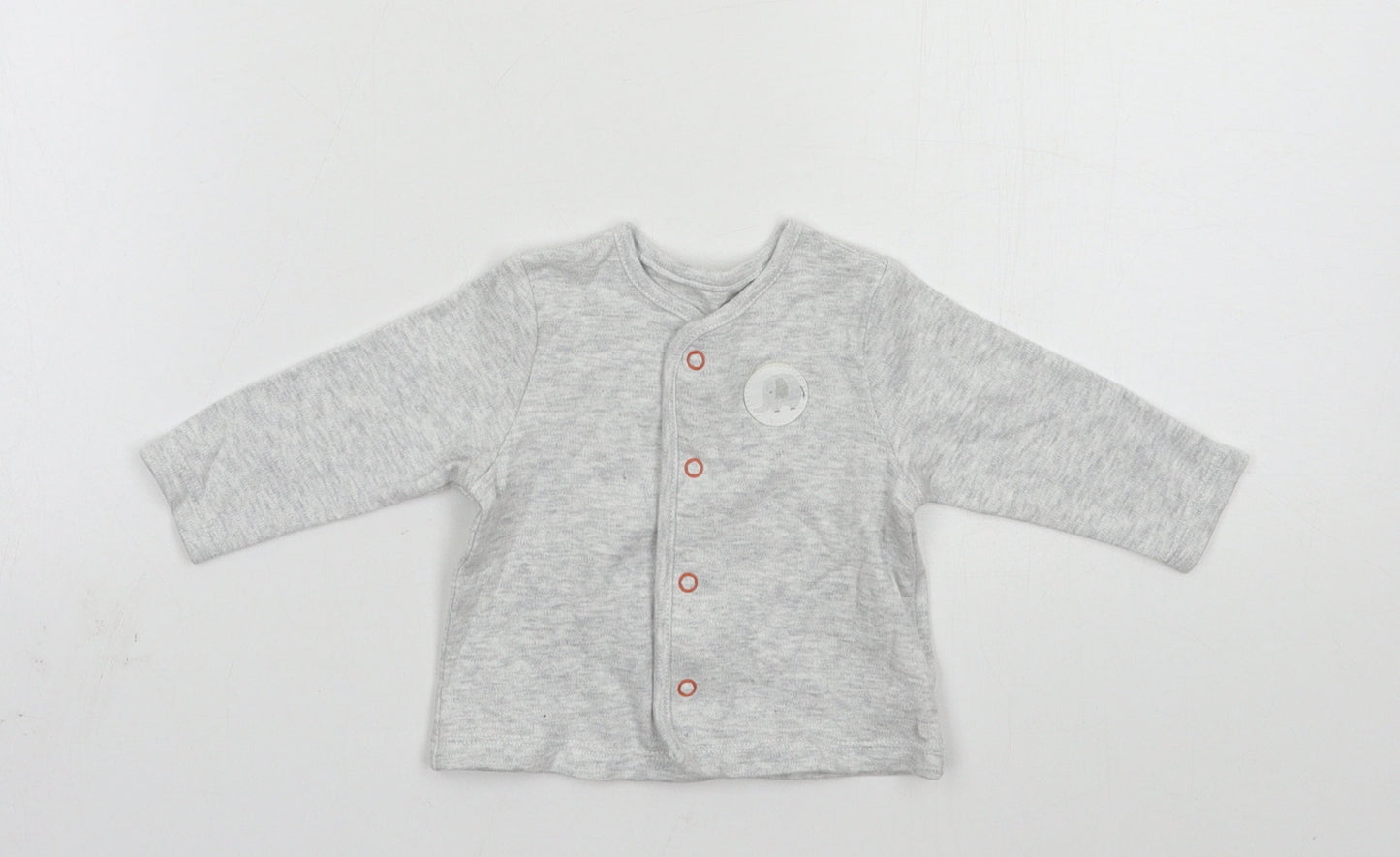 BHS Baby Grey  Jersey Cardigan Jumper One Size