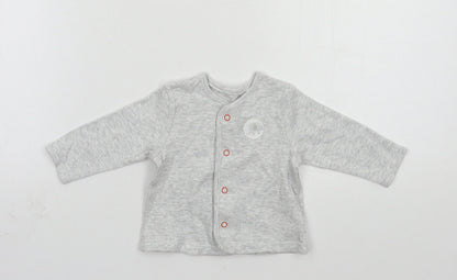 BHS Baby Grey  Jersey Cardigan Jumper One Size