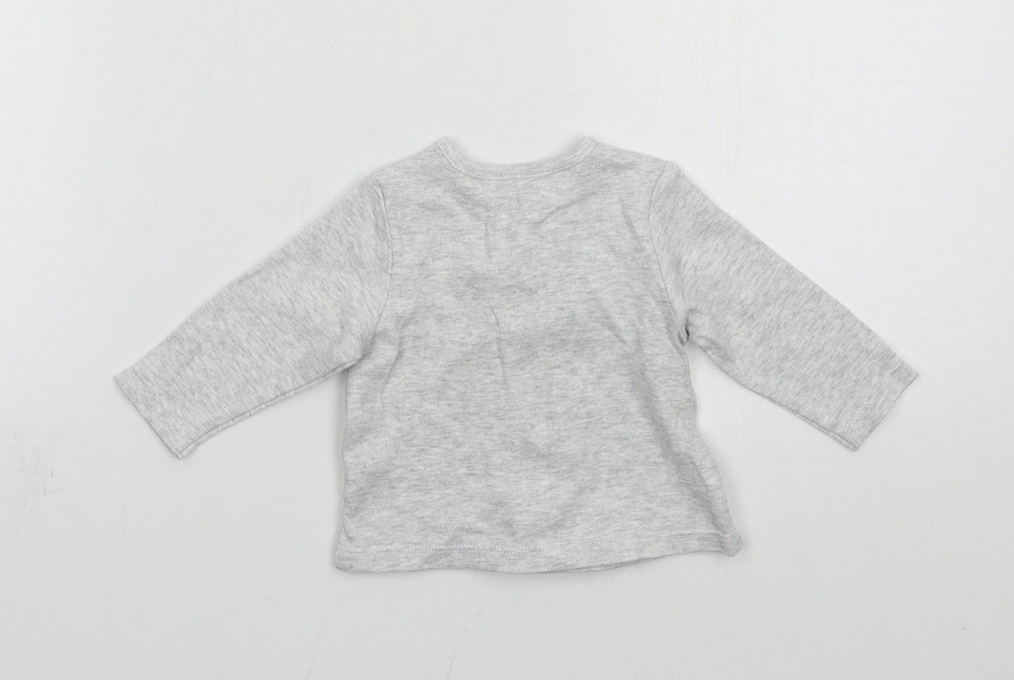 BHS Baby Grey  Jersey Cardigan Jumper One Size