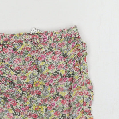 NEXT Girls Pink Floral  Jogger Trousers Size 3-6 Months