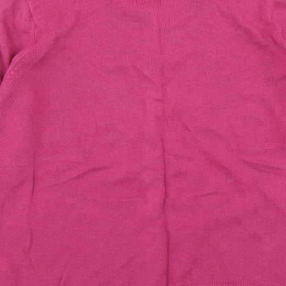 Classic Womens Pink  Knit Cardigan Jumper Size 10