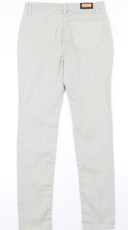 Soon Womens White Polka Dot  Skinny Jeans Size 10 L30 in